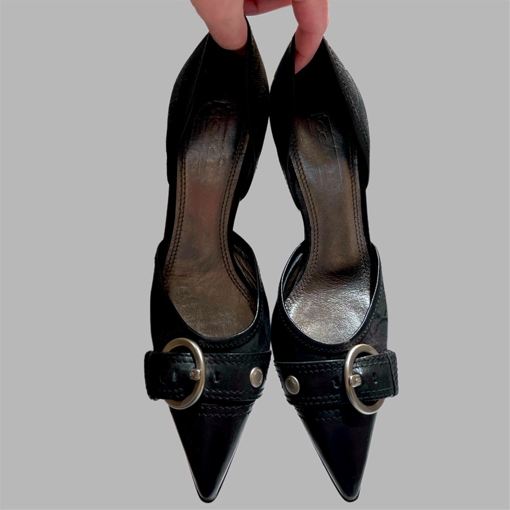 BLACK COACH HEELS 👡🖤